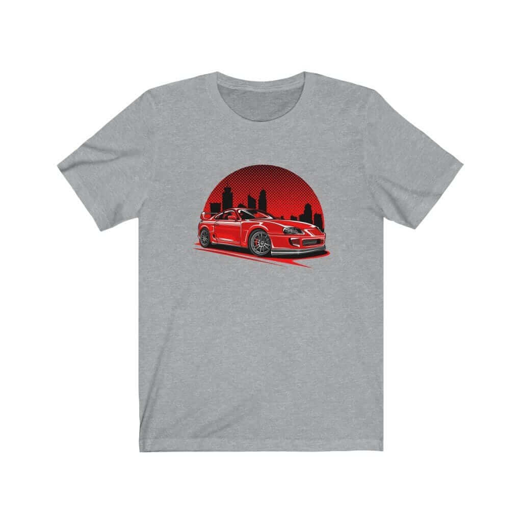 Japanese car printed on athletic heather car t-shirt, JDM tee, car guy gift, car lover, car fan, car enthusiast, petrolhead, JDM lover, boyfriend gift idea