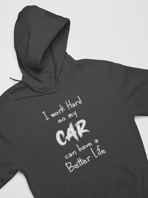 Car Guys charcoal hoodie with funny text printed on it, JDM sweatshirt, car guy gift, car lover, car fan, car enthusiast, petrolhead, JDM lover, boyfriend gift idea