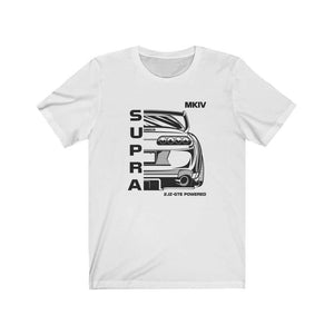 white mkiv supra t-shirt designed for JDM lovers