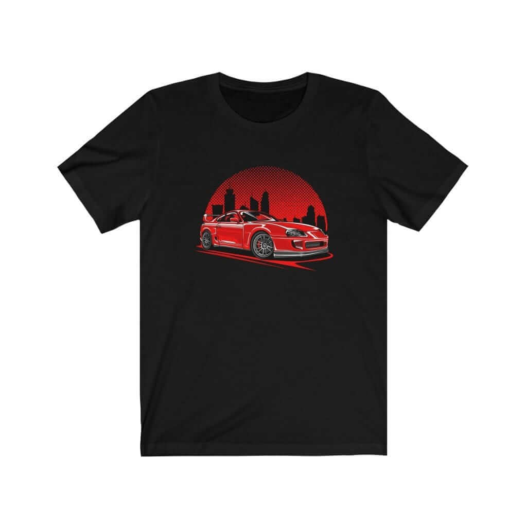 Japanese car printed on black car t-shirt, JDM tee, car guy gift, car lover, car fan, car enthusiast, petrolhead, JDM lover, boyfriend gift idea