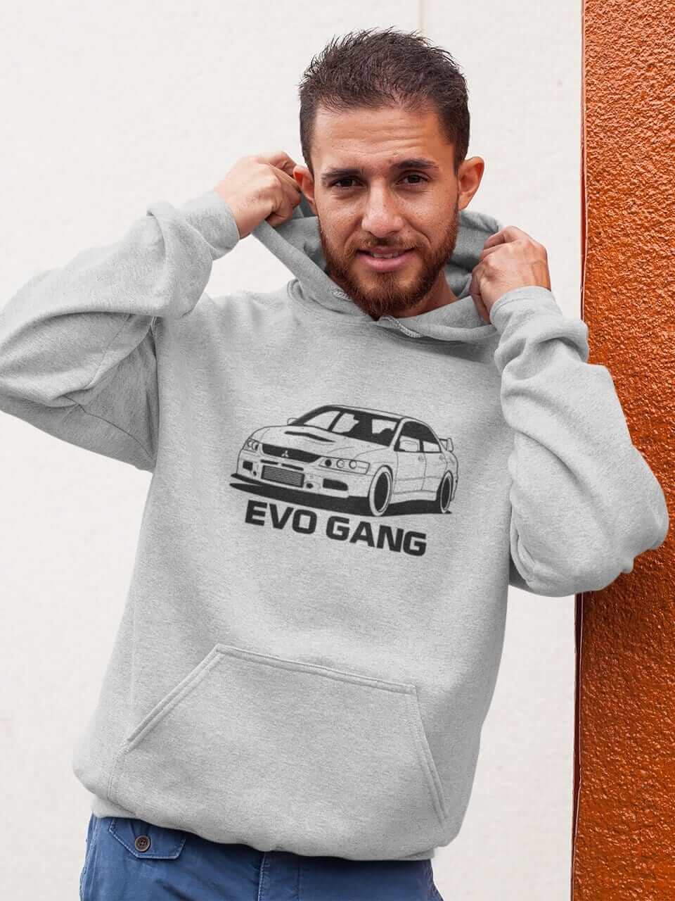 Japanese car printed on athletic heather car hoodie, JDM sweatshirt, car guy gift, car lover, car fan, car enthusiast, petrolhead, JDM lover, boyfriend gift idea