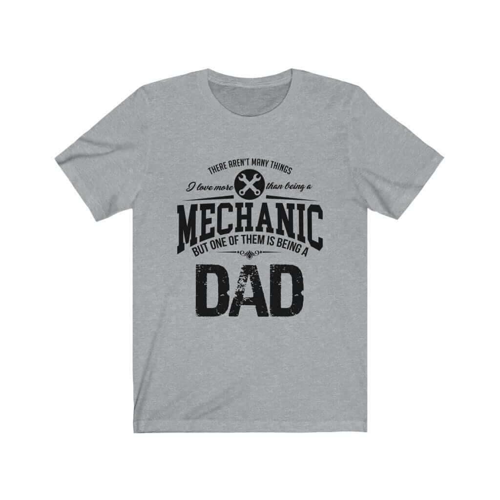 father's day gift t-shirt, mechanic athletic heather tshirt with saying, funny mechanic tee, the best father's day gift