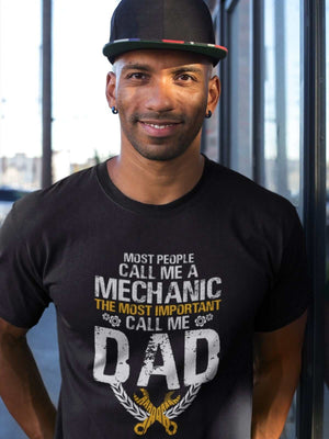 father's day gift t-shirt, mechanic black tshirt with saying, funny mechanic tee, the best father's day gift