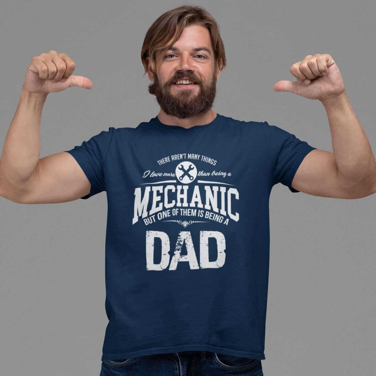 father's day gift t-shirt, mechanic navy tshirt with saying, funny mechanic tee, the best father's day gift