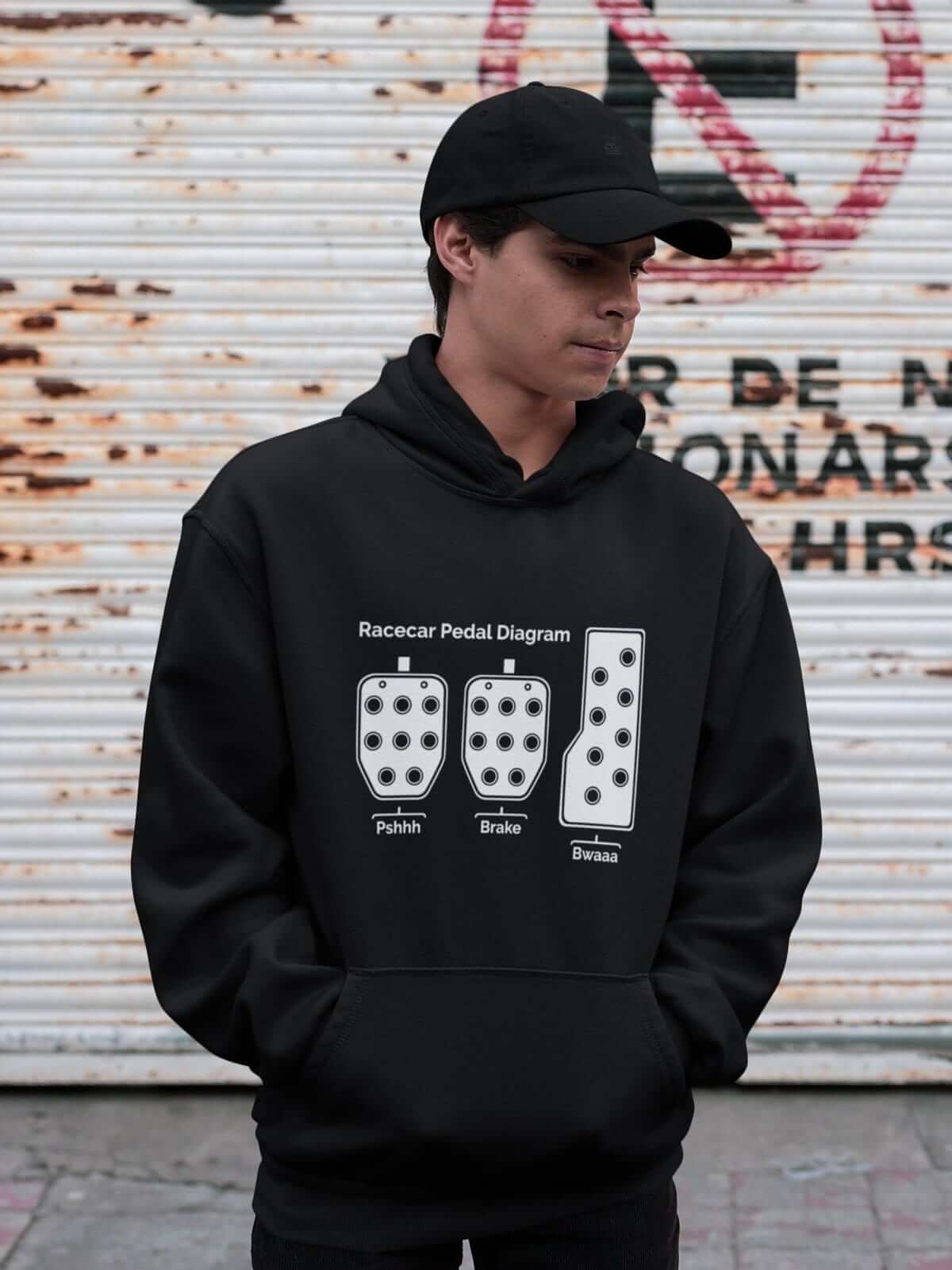 standing pedals hoodie 3 Pedals Racecar Hoodie