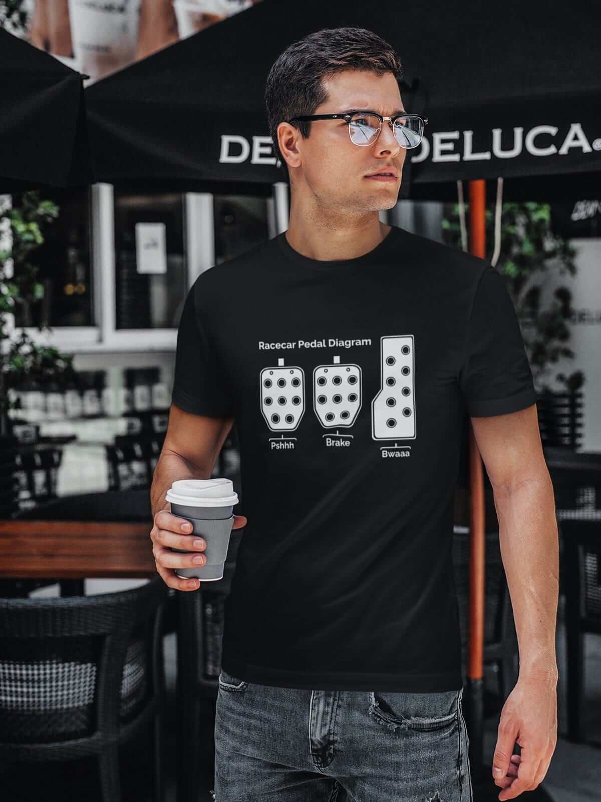 boss pedals t shirt Racecar 3 Pedals Manual Transmission T-Shirt
