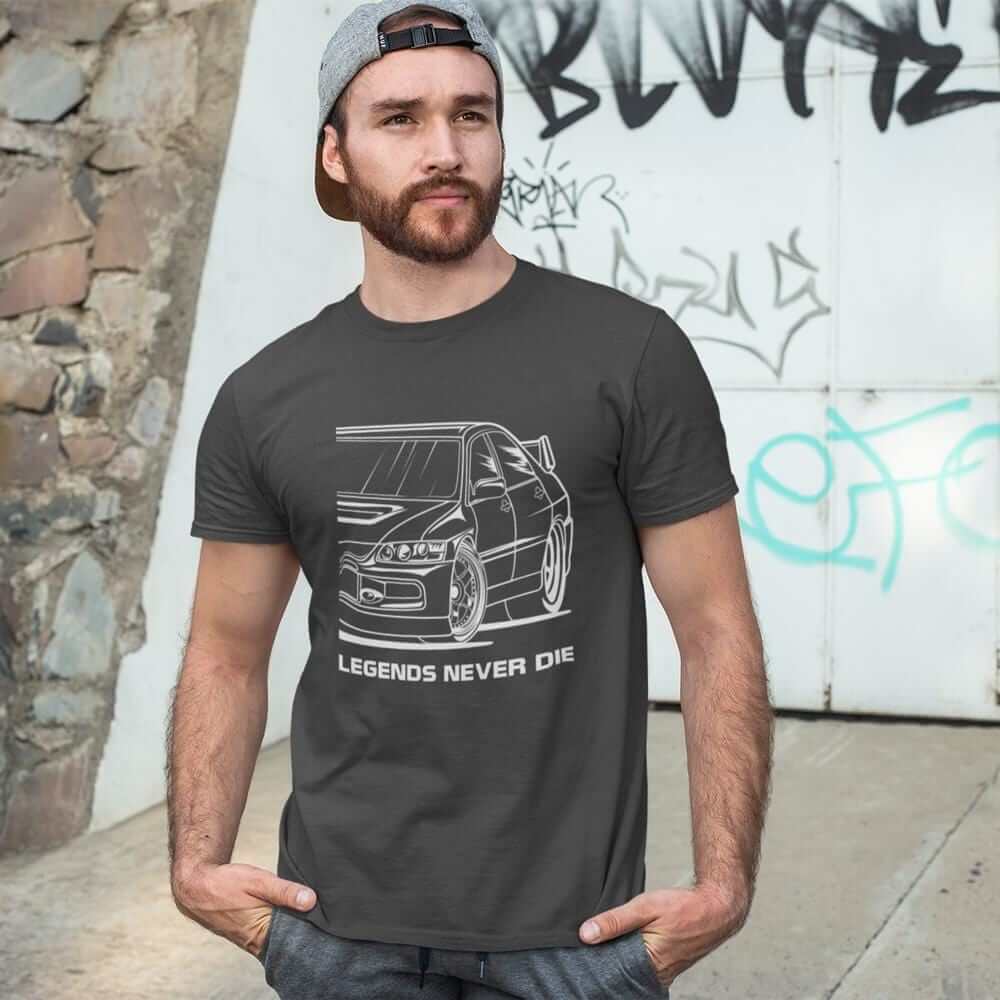 Japanese car printed on dark grey car t-shirt, JDM tee, car guy gift, car lover, car fan, car enthusiast, petrolhead, JDM lover, boyfriend gift idea