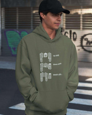 heel-and-toe-military-green-car-hoodie-with-funny-text.jpg