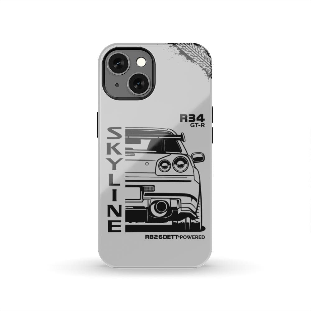 R34 Skyline GTR BNR34 Godzilla tough phone case | JDM car guy gift