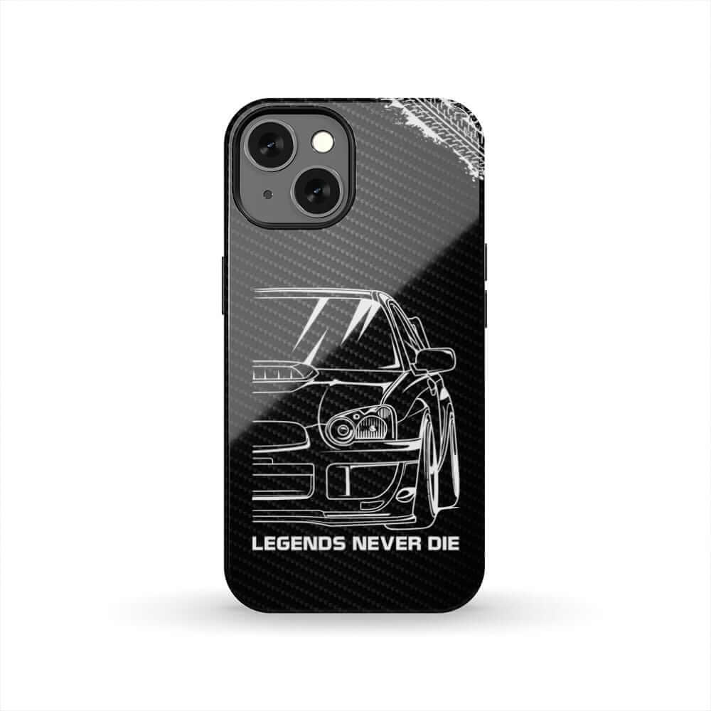 Subie WRX STI EJ20 Legends Never Die tough phone case | JDM car guy gift
