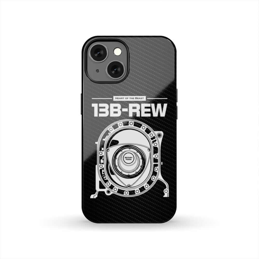 13B-REW Rotary Engine Diagram tough phone case | RX7 JDM car guy gift