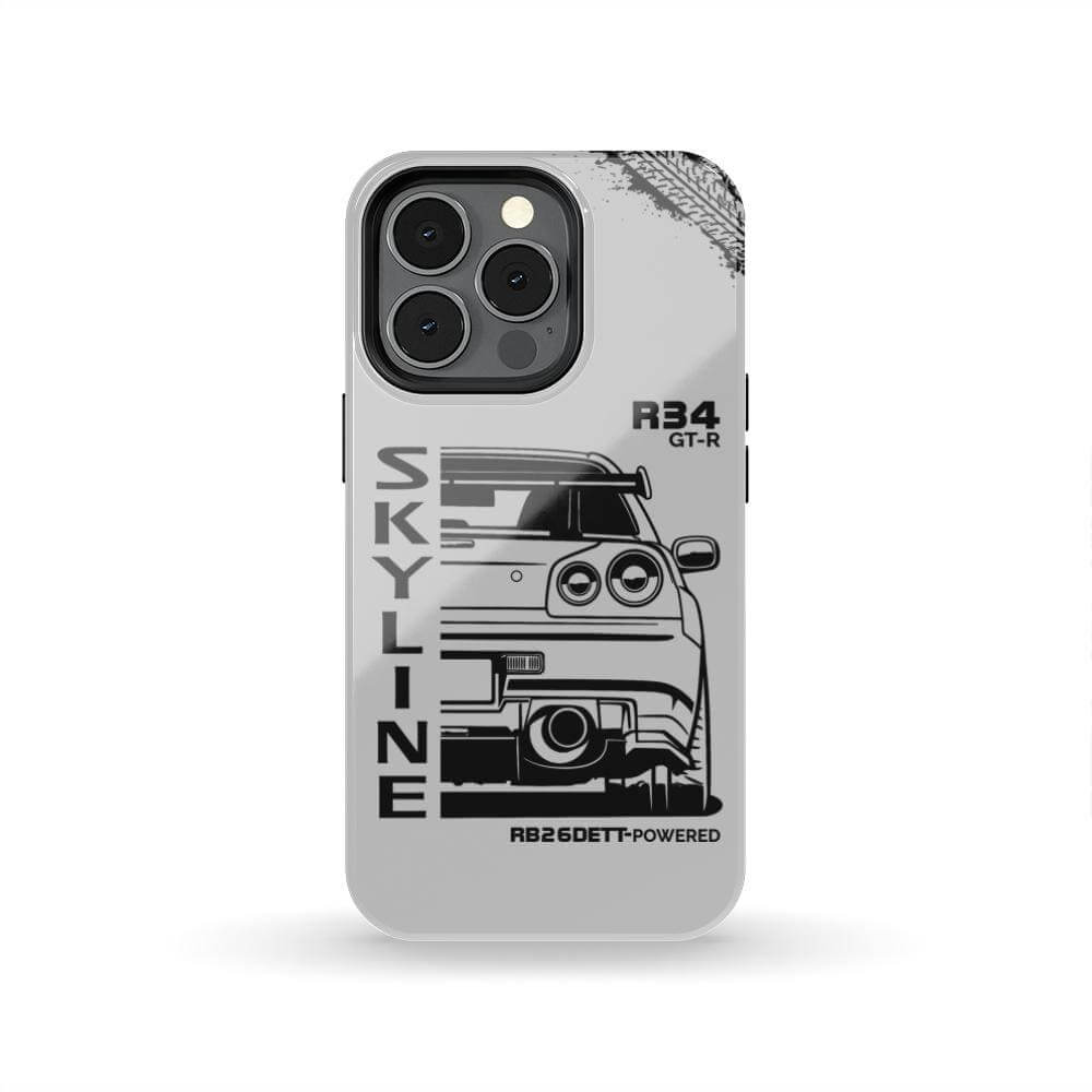 R34 Skyline Phone Case - Back