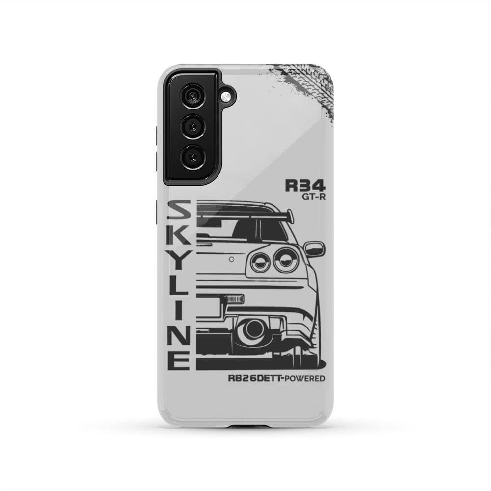 R34 Skyline Phone Case - Back