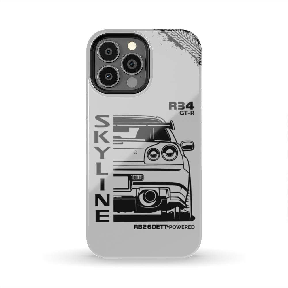 R34 Skyline Phone Case - Back
