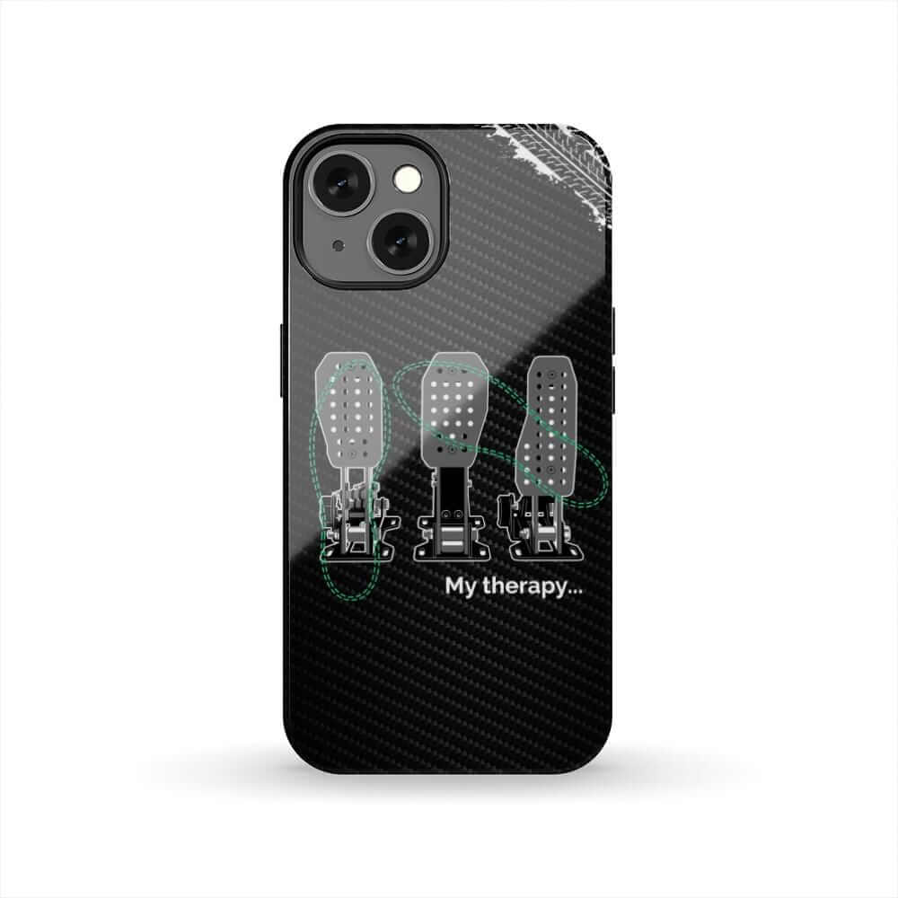 Car Guys Therapy 3 Pedals tough phone case | manual car enthusiast gift