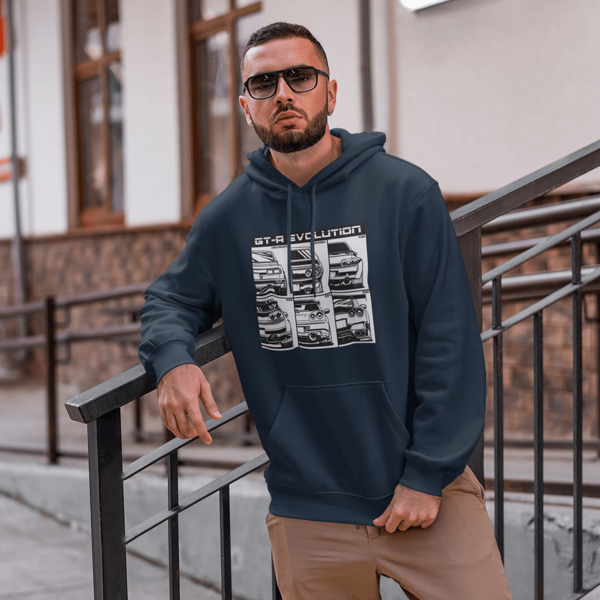 Japanese cars printed on navy car hoodie, JDM sweatshirt, car guy gift, car lover, car fan, car enthusiast, petrolhead, JDM lover, boyfriend gift idea