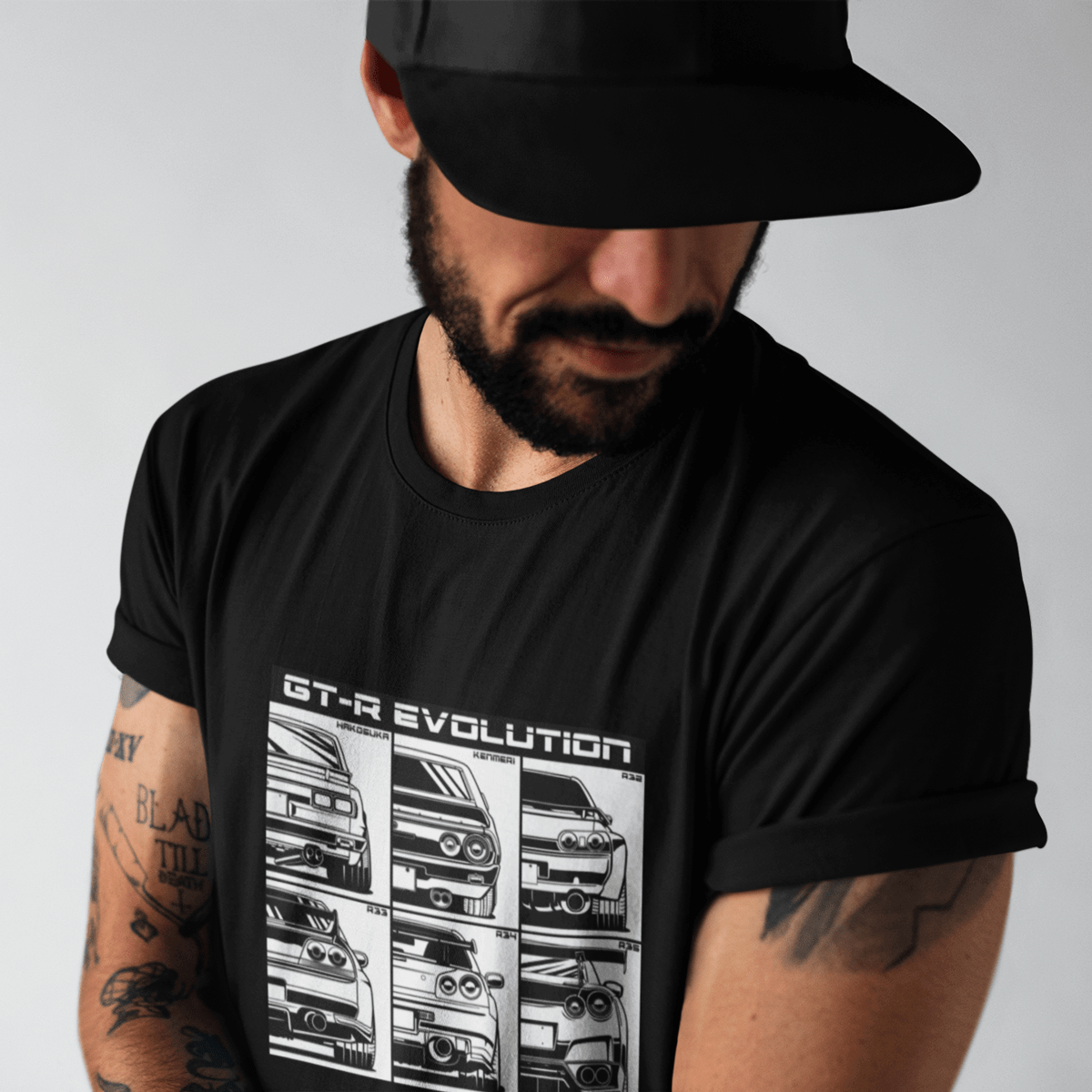 Japanese car printed on black car t-shirt, JDM tee, car guy gift, car lover, car fan, car enthusiast, petrolhead, JDM lover, boyfriend gift idea