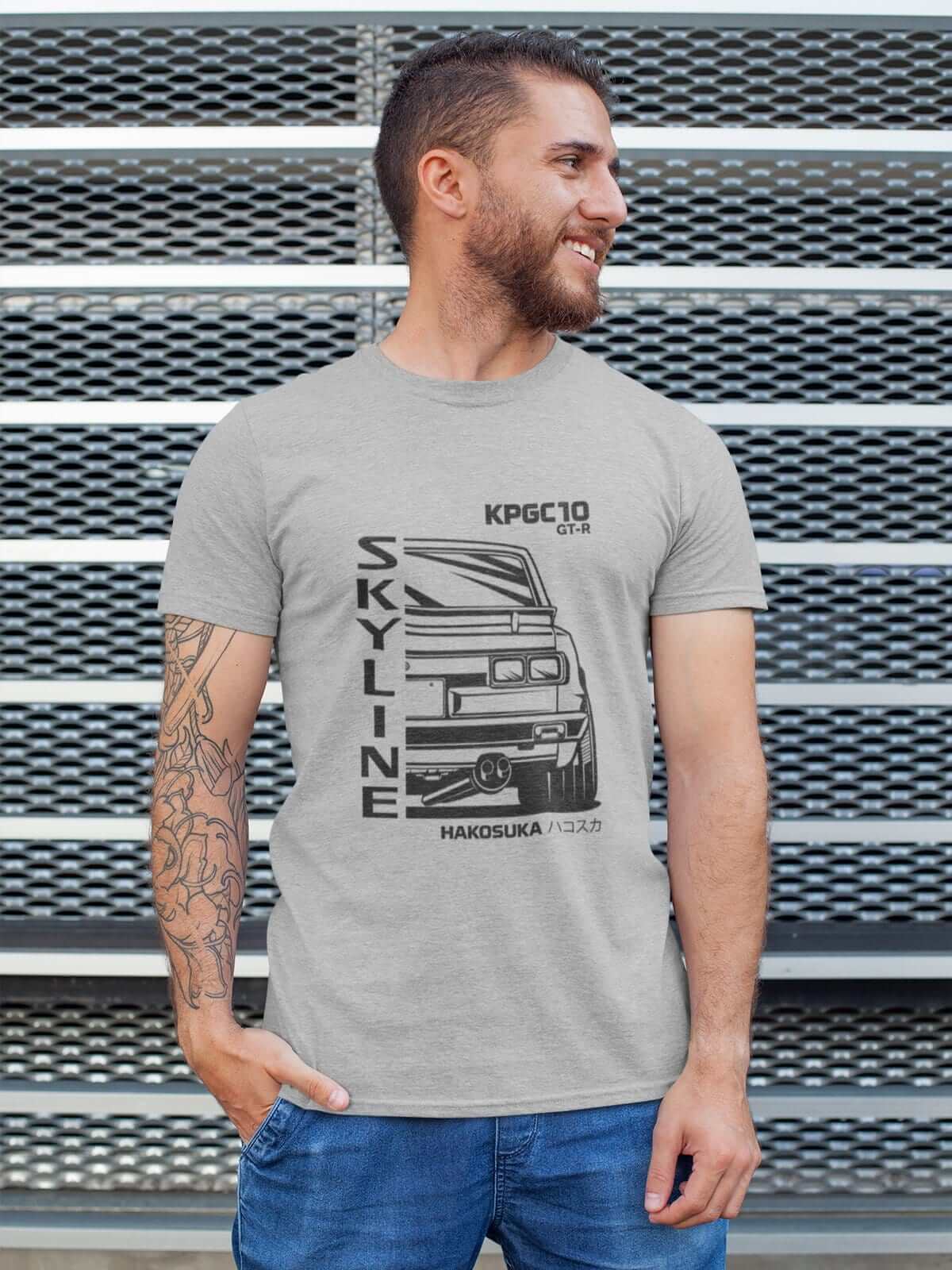 Japanese car printed on athletic heather car t-shirt, JDM tee, car guy gift, car lover, car fan, car enthusiast, petrolhead, JDM lover, boyfriend gift idea