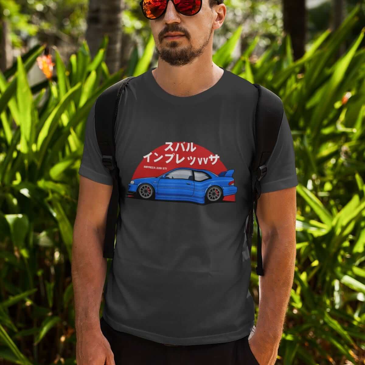 Japanese sports car printed on dark grey car t-shirt, JDM tee, car guy gift, car lover, car fan, car enthusiast, petrolhead, JDM lover, boyfriend gift idea