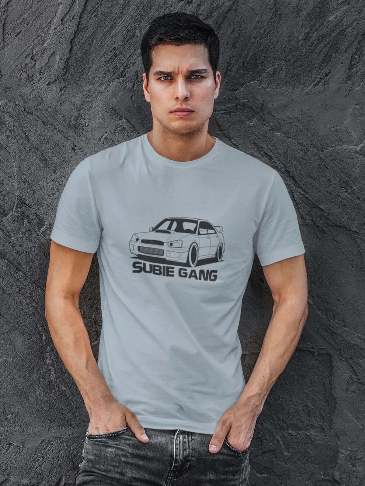 Japanese sports car printed on light blue car t-shirt designed for car lovers, car guys, car enthusiasts, JDM lovers, and petrolheads