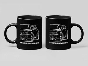 miv supra black car mug, 11oz ceramic coffee mug, car guy gift