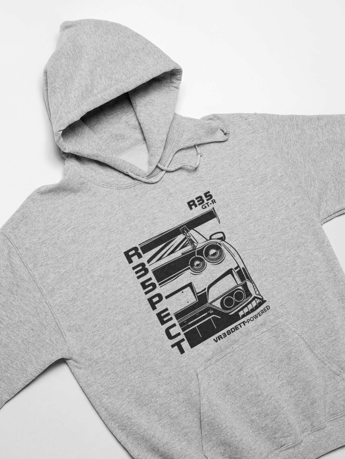 Japanese car printed on athletic heather car hoodie, JDM hooded sweatshirt, car guy gift, car lover present, car fan, car enthusiast