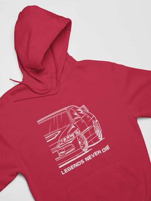 Japanese sports car printed on red car hoodie, JDM sweatshirt, car guy gift, car lover, car fan, car enthusiast, petrolhead, JDM lover, boyfriend gift idea,