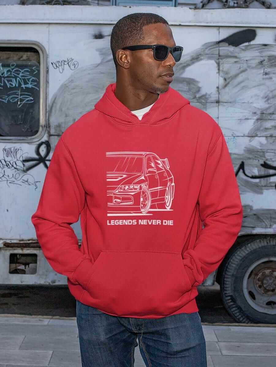 Japanese sports car printed on red car hoodie, JDM sweatshirt, car guy gift, car lover, car fan, car enthusiast, petrolhead, JDM lover, boyfriend gift idea,