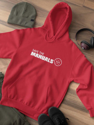 red save the manuals car hoodie car-apparel car guy gift