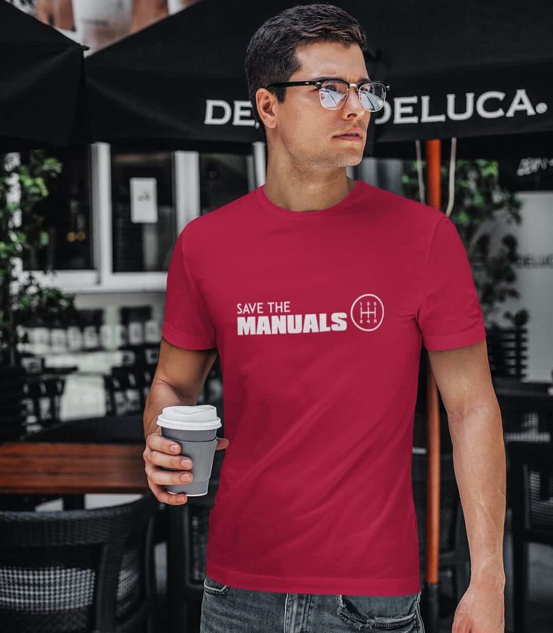 red save the manuals car t shirt car clothing car apparel