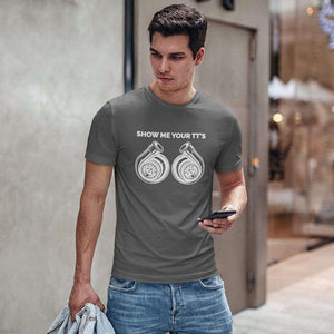 funny grey t-shirt for car guys, car t-shirt for car lovers, turbo, jdm t-shirt