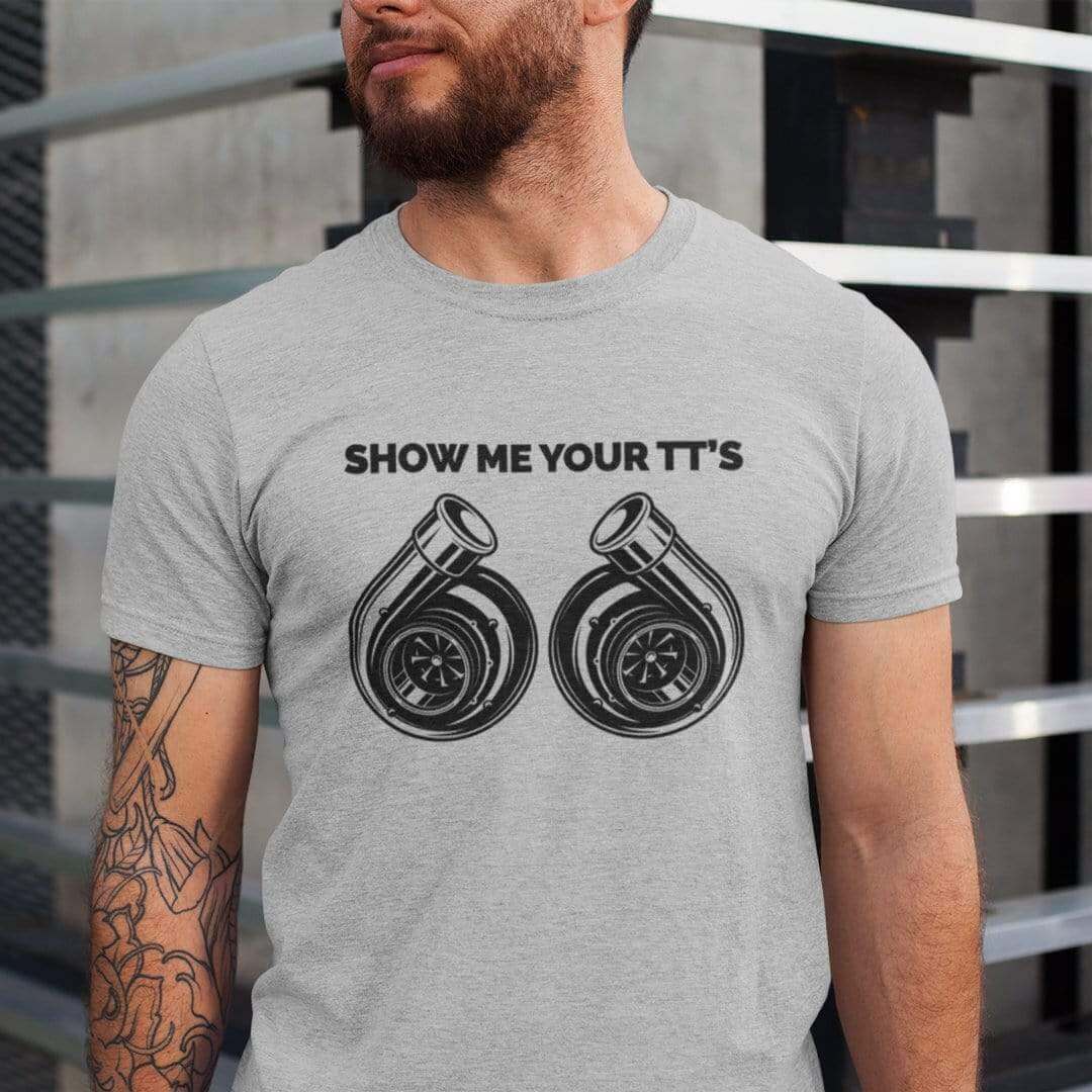funny athletic heather t-shirt for car guys, car t-shirt for car lovers, turbo, jdm t-shirt