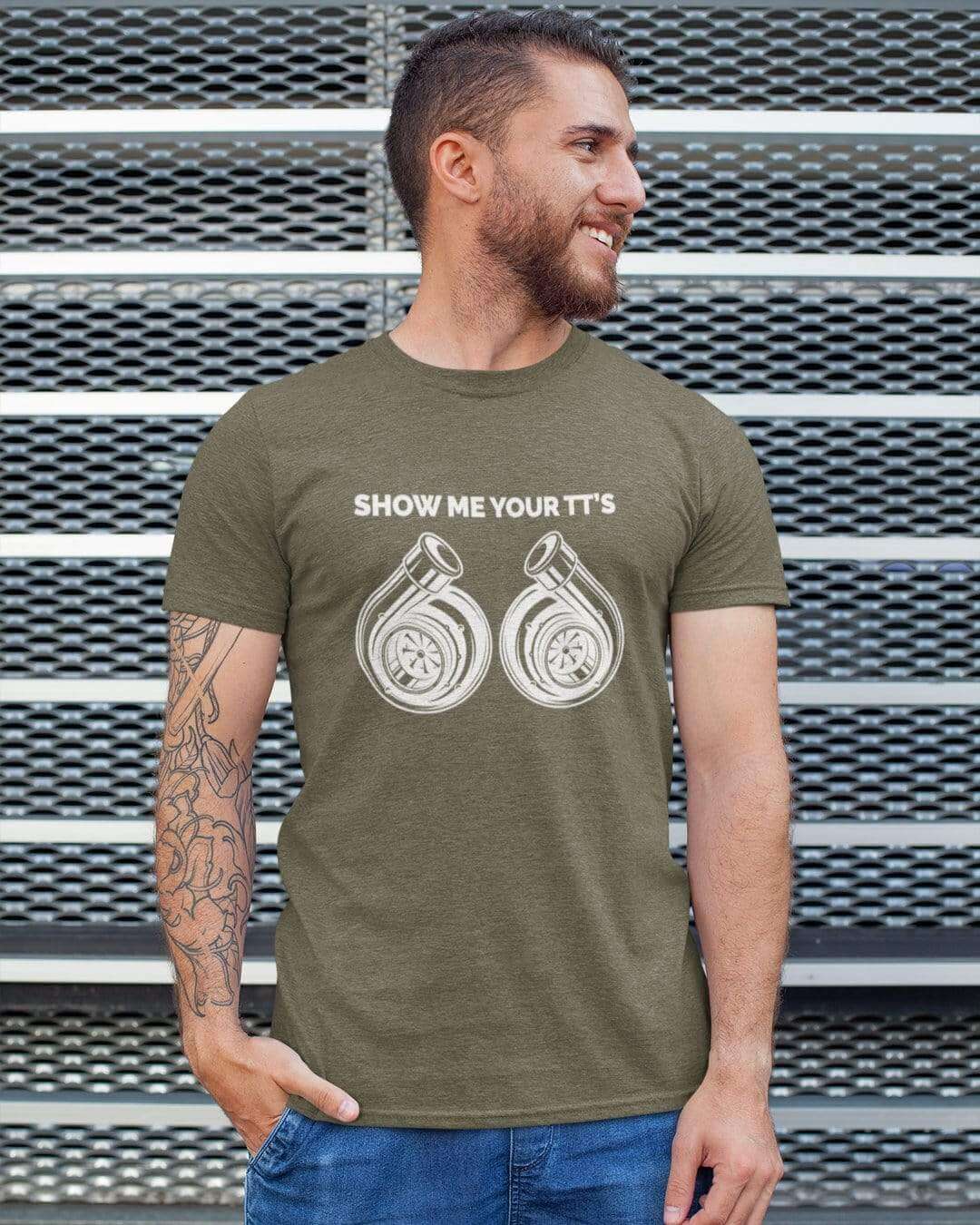 funny olive heather t-shirt for car guys, car t-shirt for car lovers, turbo, jdm t-shirt
