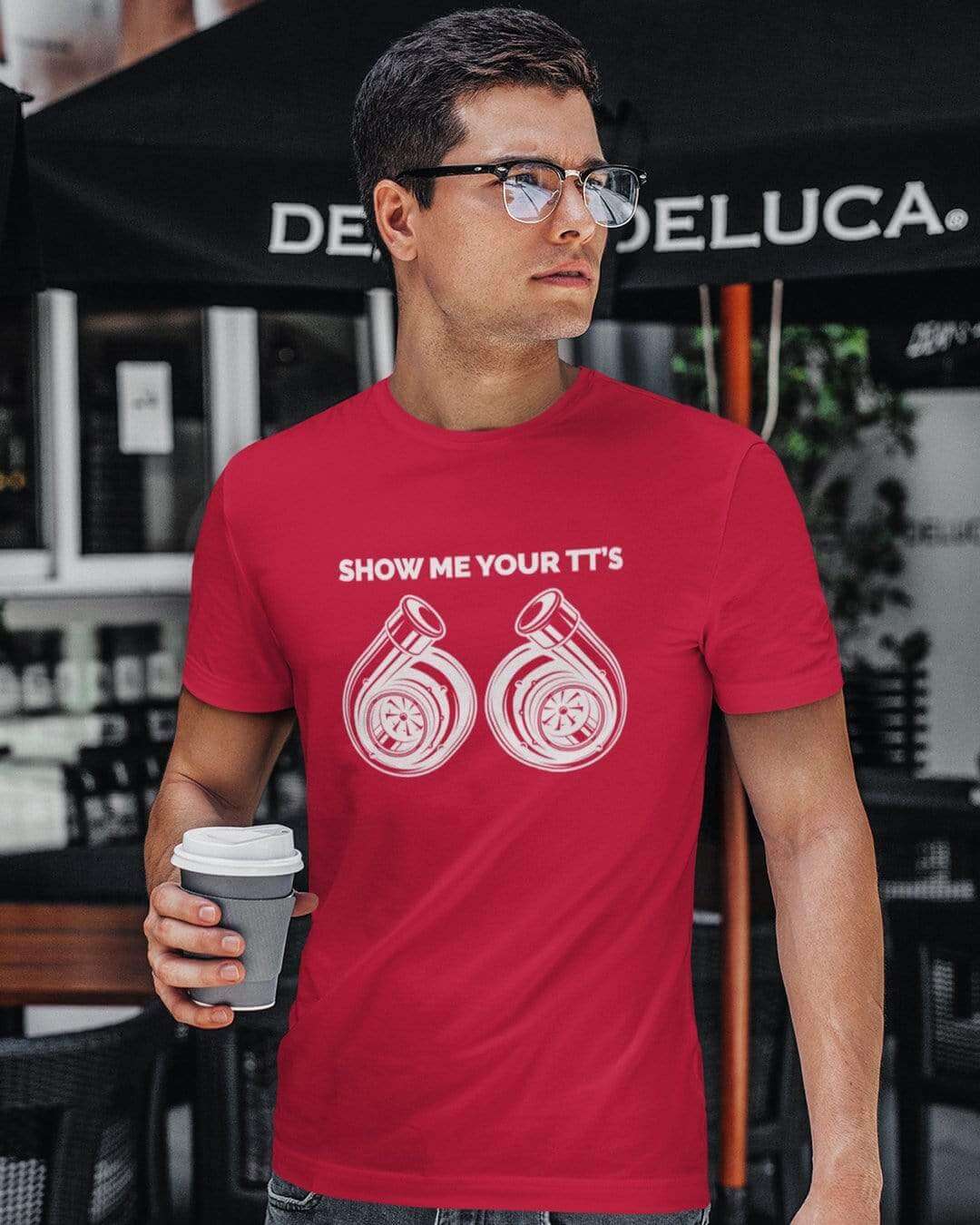 funny red t-shirt for car guys, car t-shirt for car lovers, turbo, jdm t-shirt