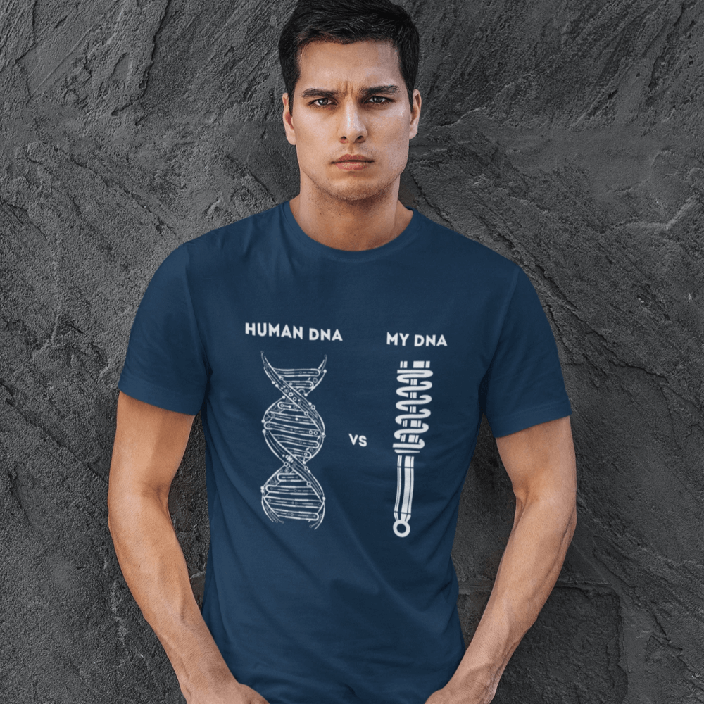 a petrolhead with navy funny car guys dna car tshirt, car guys, car fans, car lovers, car enthusiasts, automotive tshirt, awesome men's gift idea