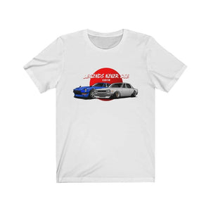 Japanese cars printed on white car t-shirt, JDM tee, car guy gift, car lover, car fan, car enthusiast, petrolhead, JDM lover, boyfriend gift idea